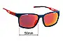 Sunglass Fix Replacement Lenses for Hilx Covert - 56mm Wide 