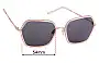 Sunglass Fix Replacement Lenses for Marc by Marc Jacobs 41 - 54mm Wide 