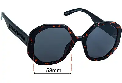 Marc by Marc Jacobs Sun Rx 20 Replacement Lenses 53mm wide 