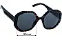 Sunglass Fix Lentes de Repuesto para Marc by Marc Jacobs Sun Rx 20 - 53mm Wide 