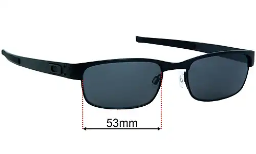 Sunglass Fix Replacement Lenses for Oakley OX5038 Metal Plate - 53mm Wide 