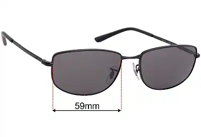 Ray-Ban RB3732 Replacement Lenses 59mm wide 