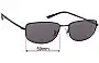 Sunglass Fix Ersatzgläser für Ray-Ban RB3732 - 59mm Wide 