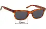 Sunglass Fix Verres de Remplacement pour Assembly Label  Frame 03 - 52mm Wide 