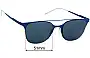Sunglass Fix Replacement Lenses for Carrera 116/S - 51mm Wide 