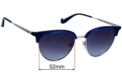 Carrera 117/S Replacement Lenses 52mm wide 