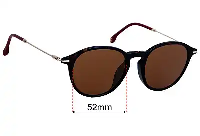 Carrera 196/F/S Ersatzgläser 52mm wide 
