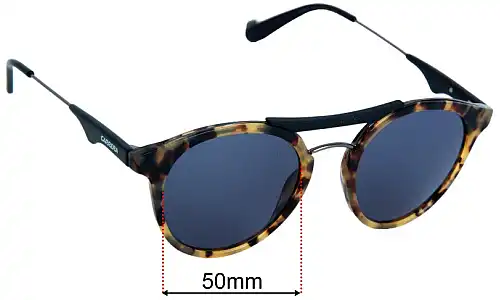 Carrera 6008 Replacement Lenses 50mm wide 