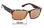 Sunglass Fix Lentes de Repuesto para Carve Hack - 60mm Wide 