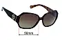 Sunglass Fix Ersatzgläser für Coach HC8062 Melissa - 58mm Wide 