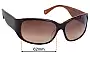 Sunglass Fix Replacement Lenses for Coach Madeline S498 - 62mm Wide 