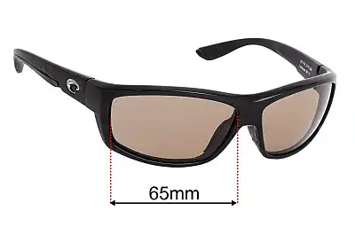 Costa Del Mar Saltbreak Replacement Lenses 65mm wide 