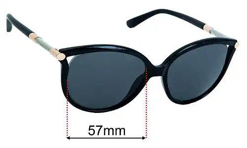 Jimmy Choo Giorgy/S Replacement Lenses 57mm wide 
