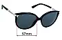 Sunglass Fix Replacement Lenses for Jimmy Choo Giorgy/S - 57mm Wide 