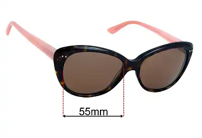 Kate Spade Angelique/S Replacement Lenses 55mm wide 