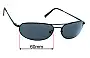 Sunglass Fix Replacement Lenses for Nautica N5021S - 60mm Wide 