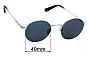 Sunglass Fix Replacement Lenses for Oscar Wylee Haskell - 49mm Wide 