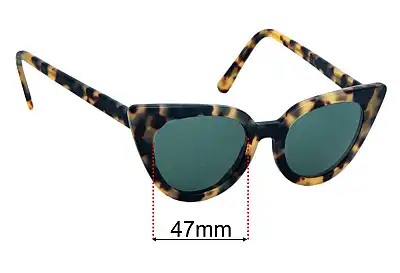 Pifebo Isidore Verres de Remplacement 47mm wide 