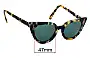 Sunglass Fix Verres de Remplacement pour Pifebo Isidore - 47mm Wide 