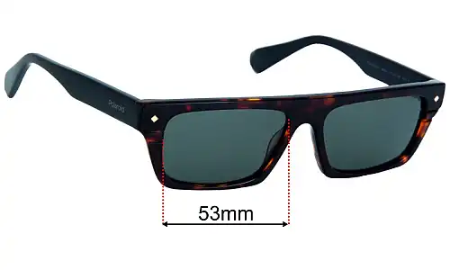 Polaroid PLD 6085/S/X Replacement Lenses 53mm wide 