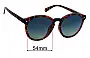 Sunglass Fix Replacement Lenses for Polaroid PLD 6034/F/S - 54mm Wide 
