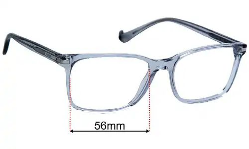 Sunglass Fix Replacement Lenses for Prada VPR14W - 56mm Wide Prada VPR14W Replacement Lenses 56mm wide