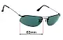 Sunglass Fix Ersatzgläser für Ray-Ban RB3180 - 62mm Wide 
