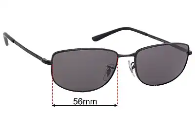 Ray-Ban RB3732 Replacement Lenses 56mm wide 
