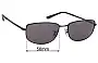 Sunglass Fix Ersatzgläser für Ray-Ban RB3732 - 56mm Wide 