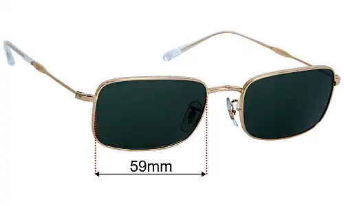 Ray-Ban RB3746 Replacement Lenses 56mm wide 