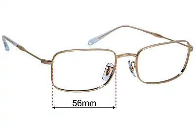 Ray-Ban RB3746V Optics Replacement Lenses 56mm wide 