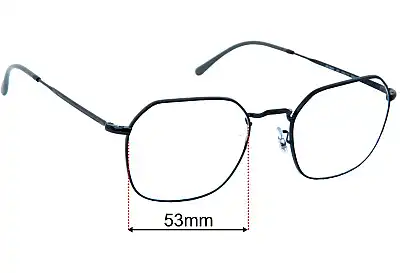 Ray-Ban RB3694 Jim Optics Replacement Lenses 53mm wide 