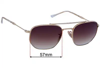 Ray-Ban RB3707 Replacement Lenses 57mm wide 