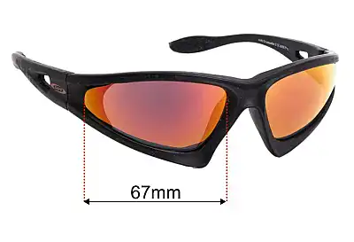 SOS Eyewear Commander II Replacement Lenses 67mm wide 