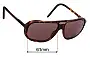 Sunglass Fix Replacement Lenses for Vuarnet VL1811 Ice - 61mm Wide 