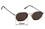 Sunglass Fix Replacement Lenses for Bailey Nelson  Drew - 50mm Wide 