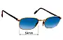 Sunglass Fix Replacement Lenses for Cartier Aube - 54mm Wide 