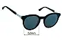 Sunglass Fix Ersatzgläser für Collette Dinnigan Sun Rx 24 - 52mm Wide 