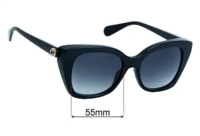 Gucci GG0921S Ersatzgläser 55mm wide 