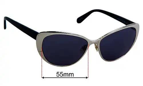 Kate Spade Aliza/S Replacement Lenses 55mm wide 