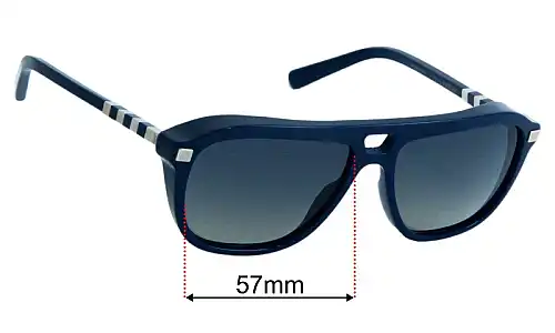 Louis Vuitton  Z0770W  Replacement Lenses 57mm wide 