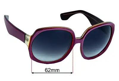 Marni MA083S Verres de Remplacement 62mm wide 