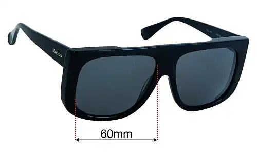 MaxMara MM 0076  Lentes de Repuesto 60mm wide 