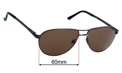 MCRX Calais Replacement Lenses 60mm wide 