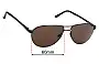 Sunglass Fix Replacement Lenses for MCRX Calais - 60mm Wide 