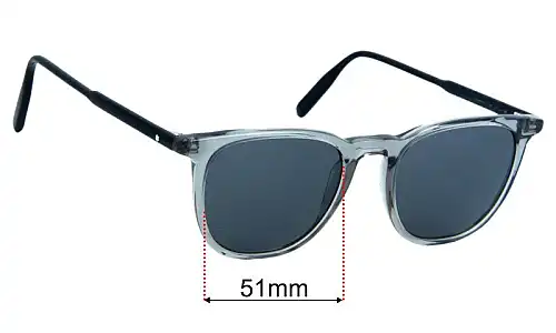 Montblanc MB 0010O  Replacement Lenses 51mm wide 