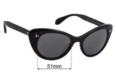 Oliver Peoples OV5415SU Rishell Replacement Lenses 51mm wide 