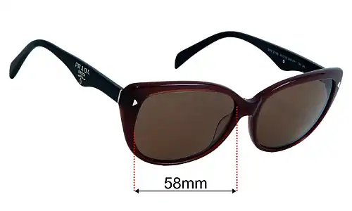 Prada SPR21NS Ersatzlinsen 58mm wide 