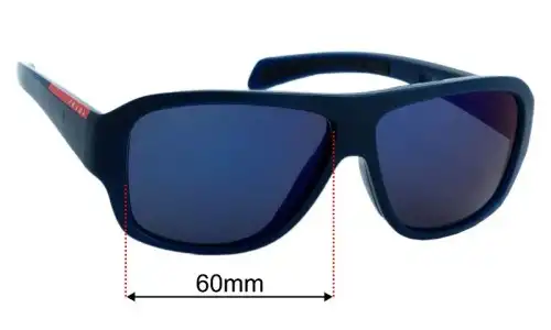 Prada SPS02I  Lentes de Repuesto 60mm wide 