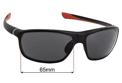 Tag Heuer TH6023 Replacement Lenses 65mm wide 